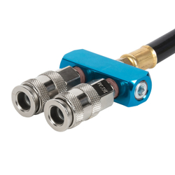 WDK-82ML Распределитель пневматический, 2 быстроразъемных EU соединения резьба, 3 входа с резьбой 1/