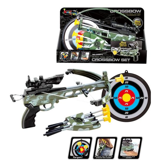 Арбалет камуфляж на присосках King Sport "Crossbow Set" 35881L