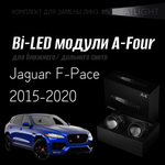 Bi led линзы 3.0 для фар Jaguar F-Pace 2015-2020, би лед линзы Statlight A-Four, комплект 2 шт