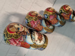 Матрешка 21см "Русская зима" 7 мест