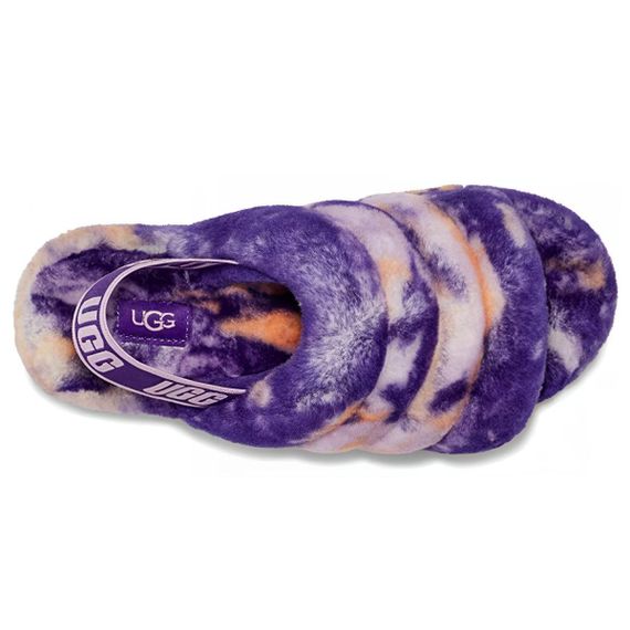 Ugg Fluff Yeah Slide Marble 'Purple Red'