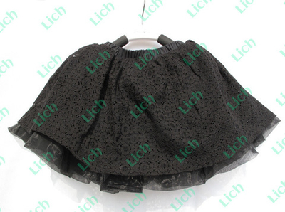 Юбка детская пышная из гипюра и органзы