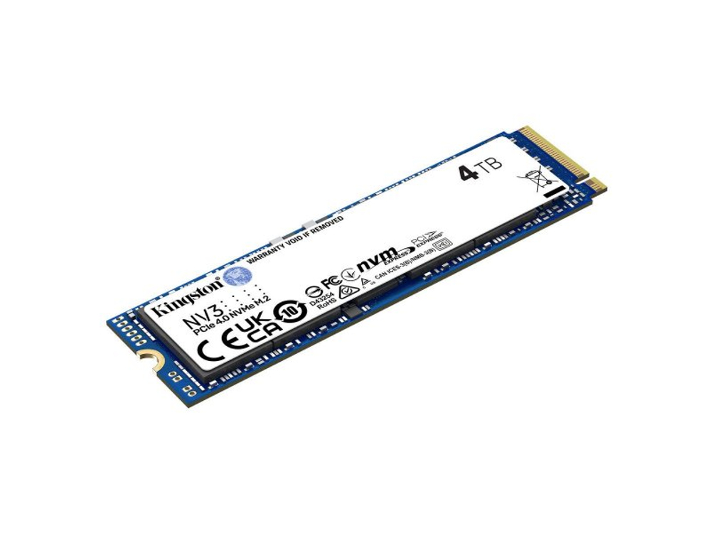 SSD накопитель Kingston SNV3S/4000G 4ТБ, M.2 2280, PCIe 4.0 x4, NVMe [SNV3S/4000G]
