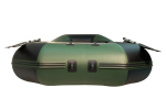 YACHTMAN-280 МНД НАДУВНОЕ ДНО (Яхтман) зеленый-черный (лодка ПВХ с усилением)
