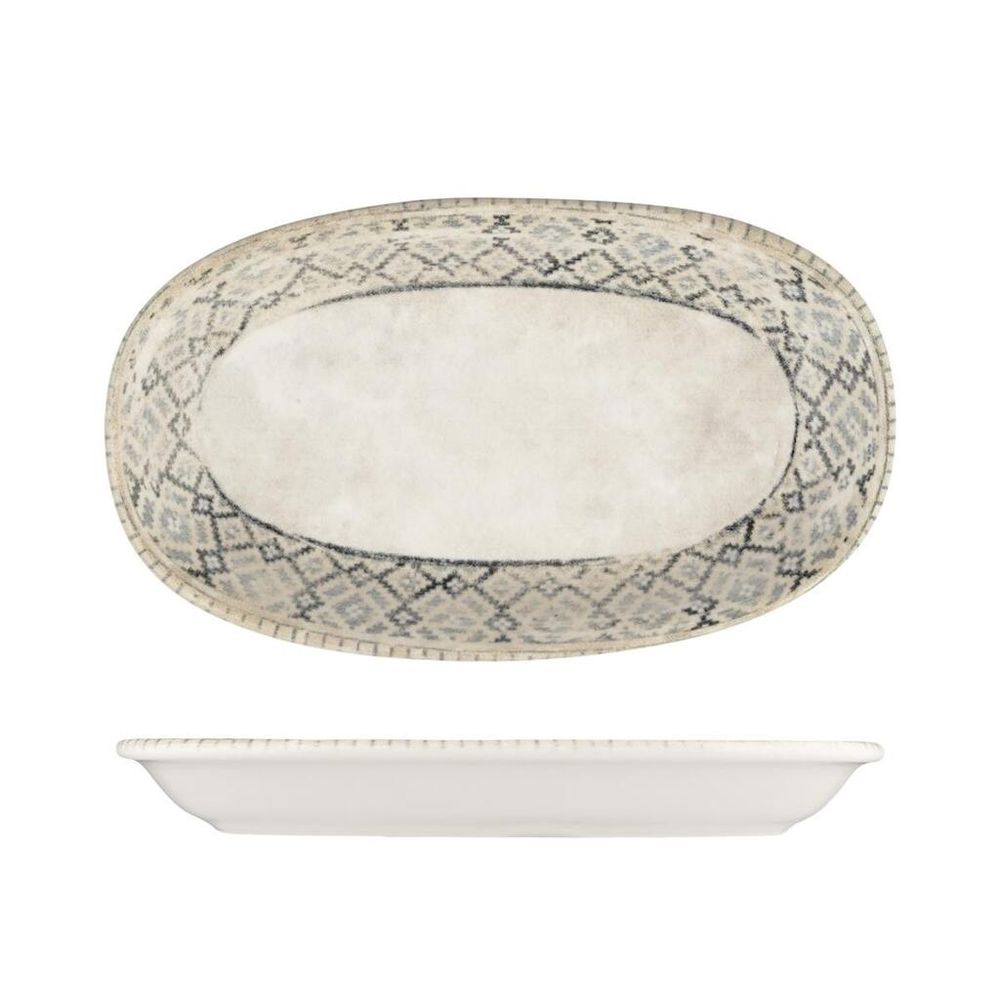 Блюдо овальное 19*11 см h2,4 см 200 мл емкость для закусок Rug By Bone Innovation [bb] [6]