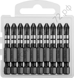 KRAFTOOL Impact Pro PZ 2, 50 мм, 10 шт, Ударные биты (26193-2-50-S10)