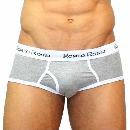 Мужские трусы брифы серые Romeo Rossi RR366-3 Brief