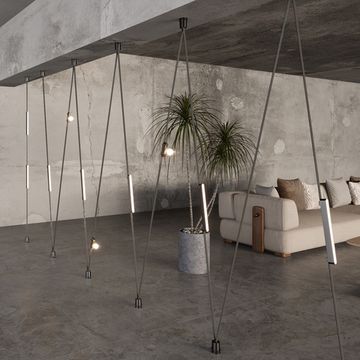 Низковольтный текстильный шинопровод 10 метров 24V 135256 чёрный Easy Novotech