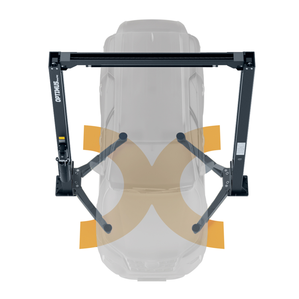 OPT-5W (380V) Подъемник двухстоечный с верхней синхронизацией 4 тонны, одност. разбл., 380В