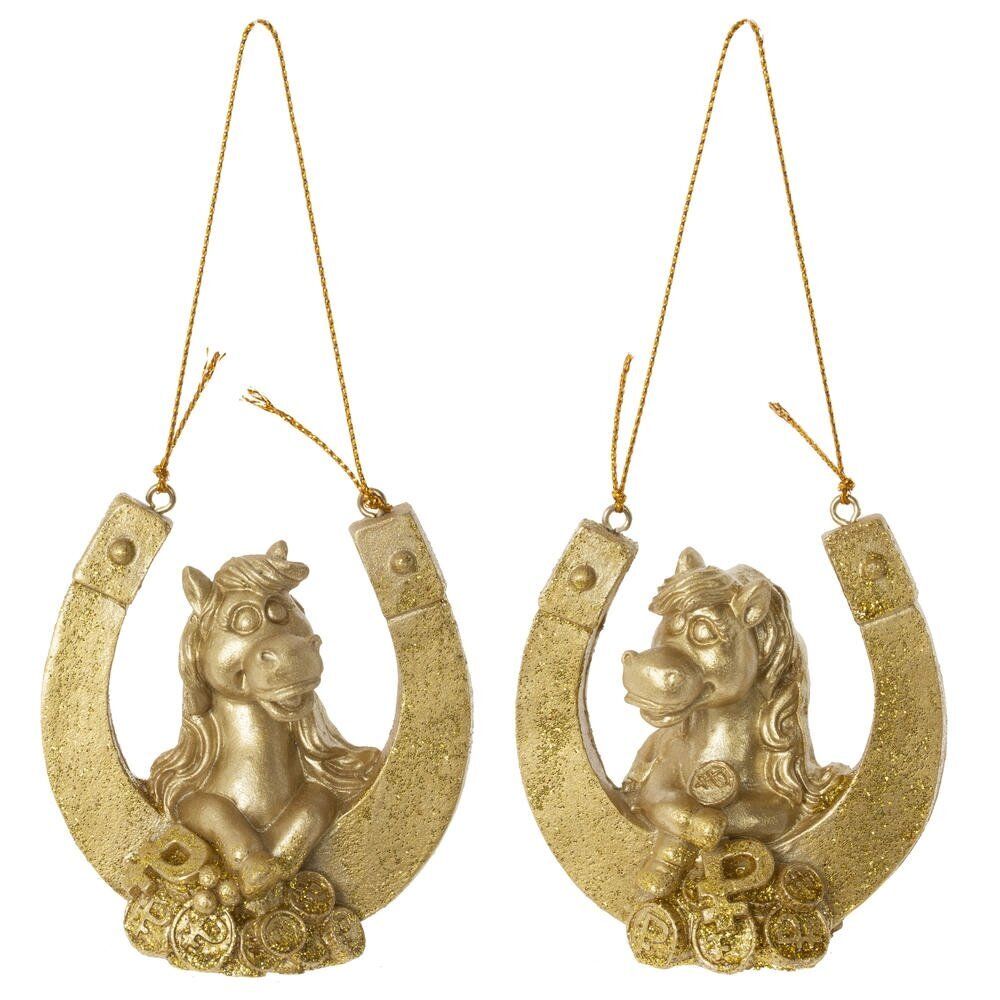 GAEM Фигурка декоративная подвесная "Лошадка", L6,5 W3,5 H6,5 см, 2в.