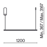 Подвесной светильник Maytoni MOD246PL-L24BSK