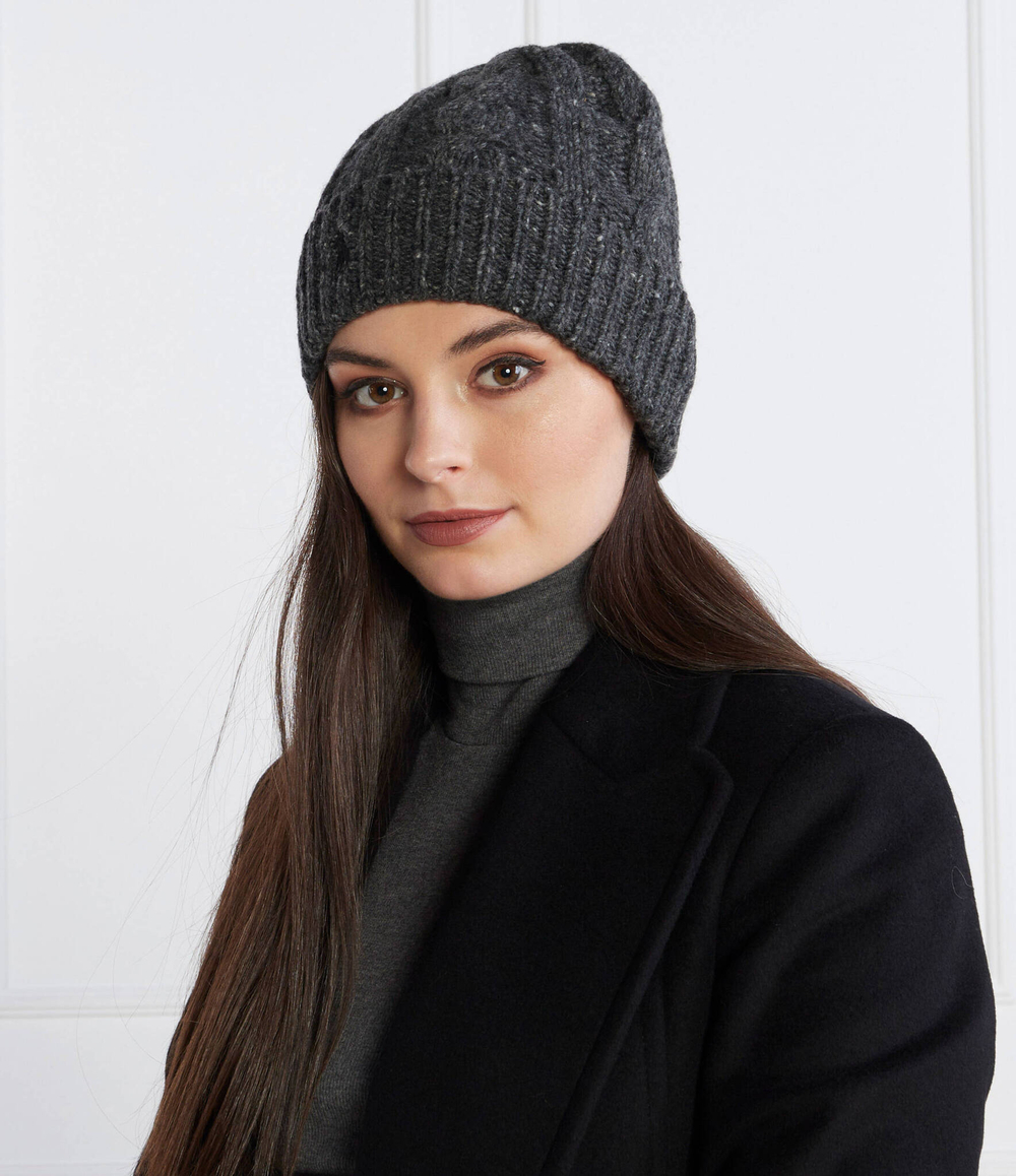 Хлопковая шапка POLO RALPH LAUREN - графитовый(455923610)