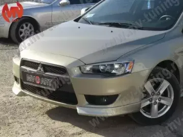 Накладки (клыки) на бампер для Mitsubishi Lancer 10