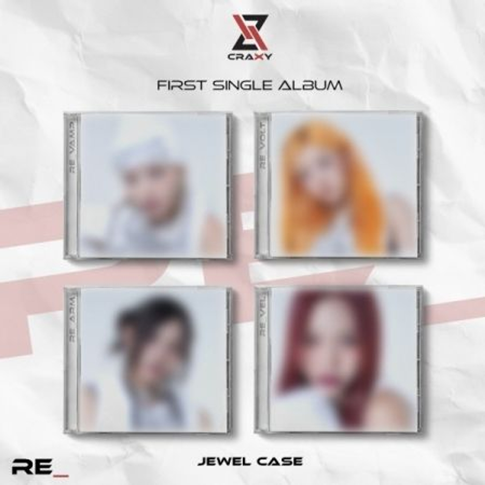 Альбом CRAXY - RE_ 1st Single Album Jewel Case 4 Version SET