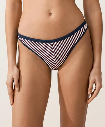 OYSHO Классические бикини-трусики в полоску, синий