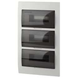 Корпус пластиковый встраиваемый ЭРА SIMPLE ЩРВ-П-36 IP41 прозрачная крышка белый | Корпуса пластиковые