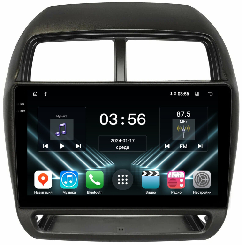 Магнитола для Mitsubishi ASX 2017+ - FarCar DX10-7064N10 монитор 10.36" IPS на Android 13, 4+64Гб, CarPlay