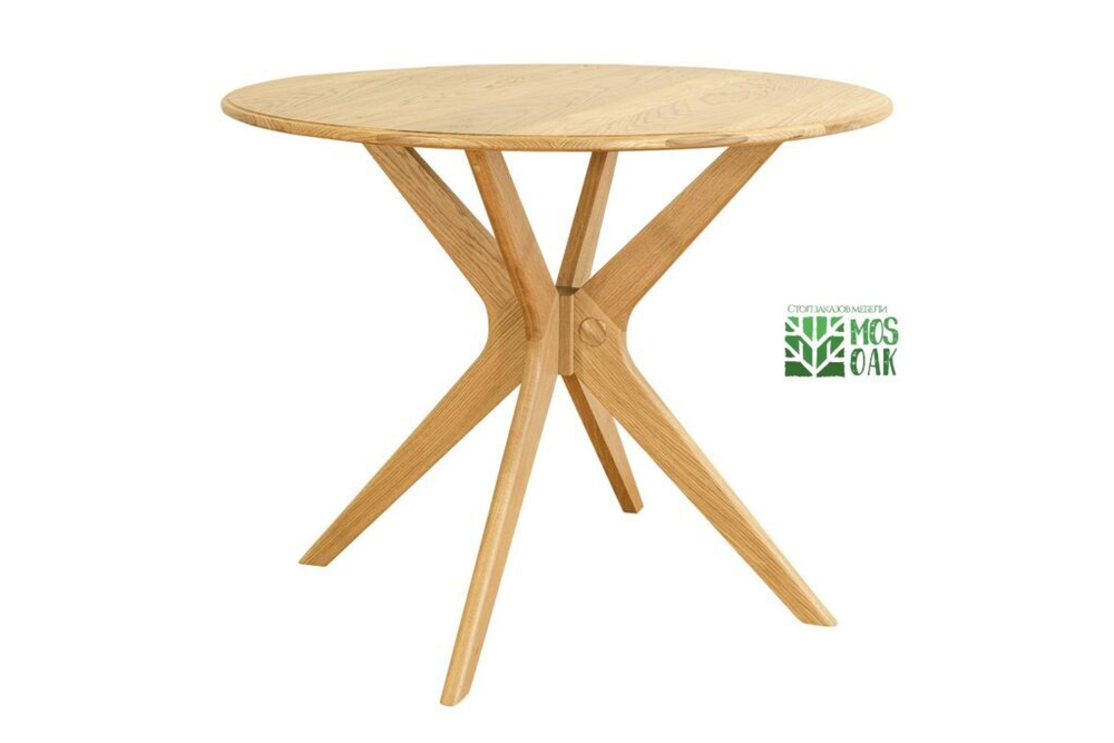 Стол круглый из массива дуба Armonia-2, d - 95 см