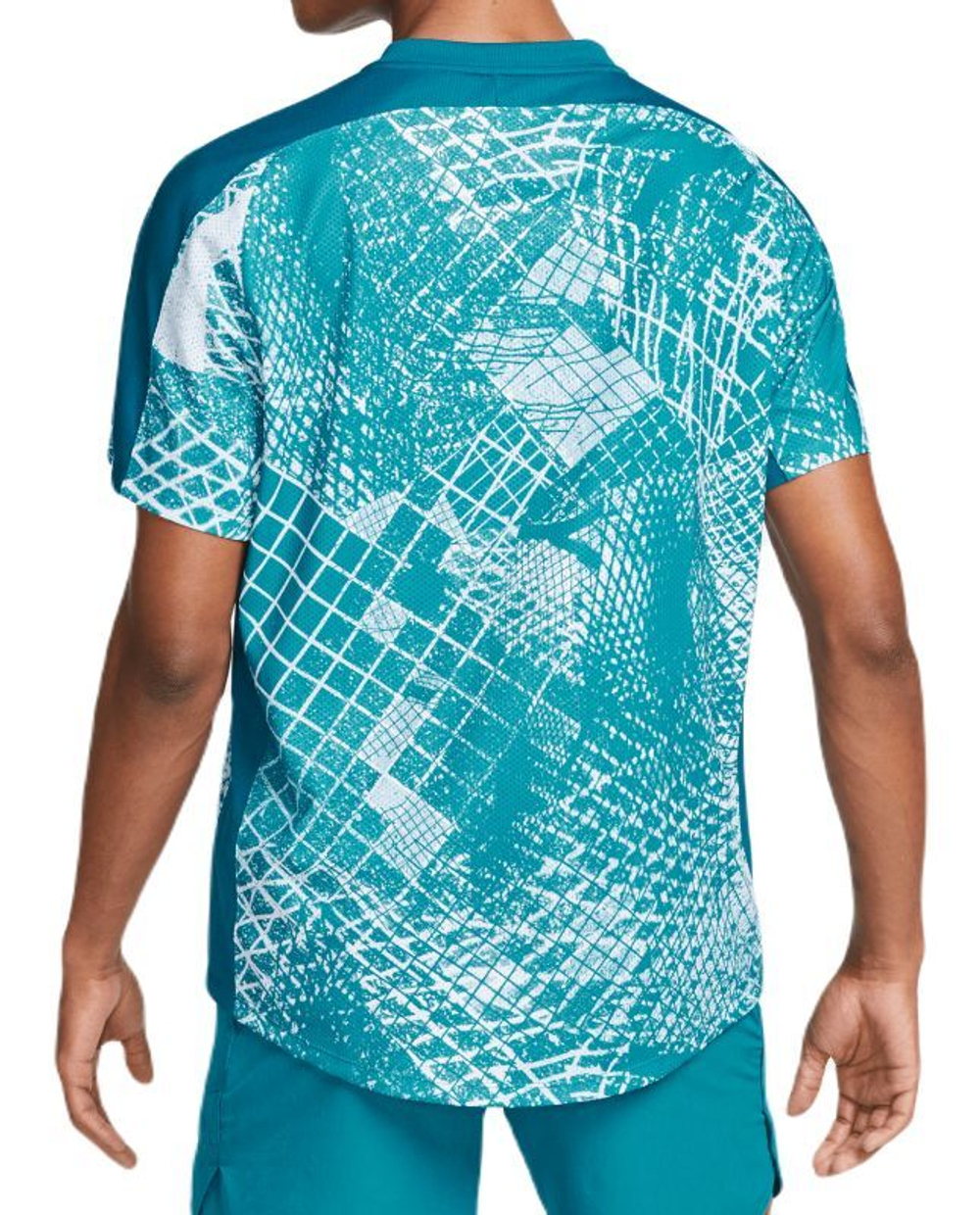 Футболка мужская теннисная Nike Court Dri-Fit Victory Novelty Top - green abyss/white