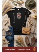 Футболка оверсайз с вышивкой Любить не обижать