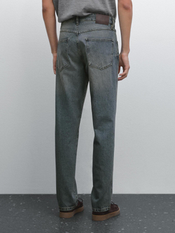 Massimo Dutti Зауженные джинсы, средне-синий