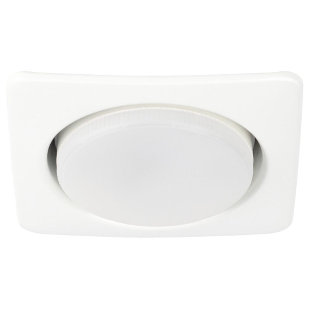 Светильник встраиваемый ЭРА KL71 WH /1 (к) под лампу GX53 белый термокольцо в комплекте | Встраиваемые светильники Для ламп GX53