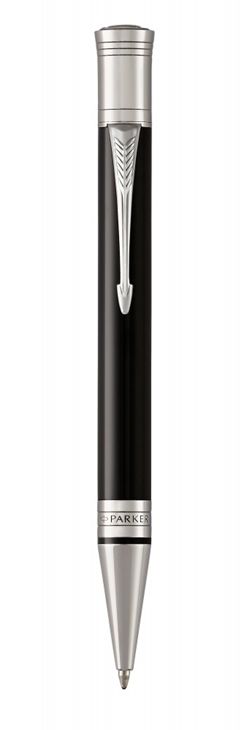 Шариковая ручка Parker Duofold Classic International Black CT, стержень: M, цвет чернил: black, в подарочной упаковке.