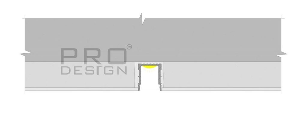 Декоративный стеновой профиль Pro Design 536 черный, 2700x15x17,5 мм