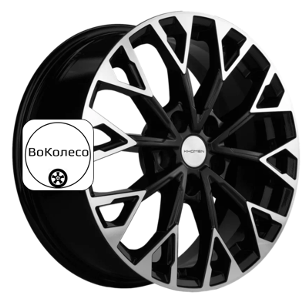 7x17/5x114,3 ET47 D66,1 KHW1718 (Nissan Juke F15 [14..20]) Black-FP Khomen Wheels
