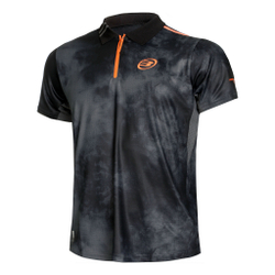 Мужское теннисное поло Bullpadel Molla Polo Men - Black, Orange
