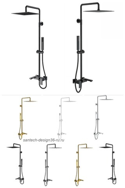 Душевая стойка Boheme Qubic 478