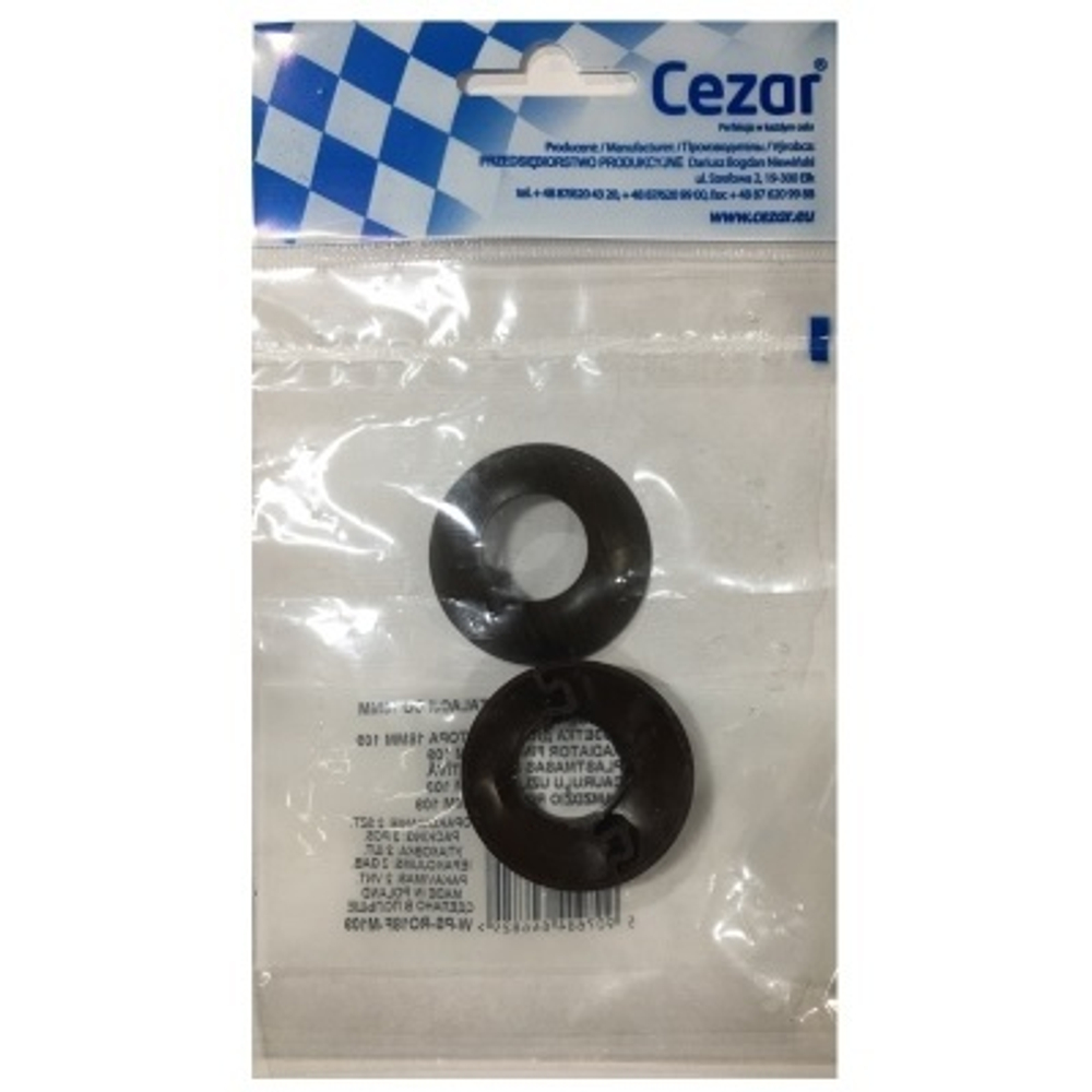 Розетта для труб Cezar D18 мм 109 Венге (пара)