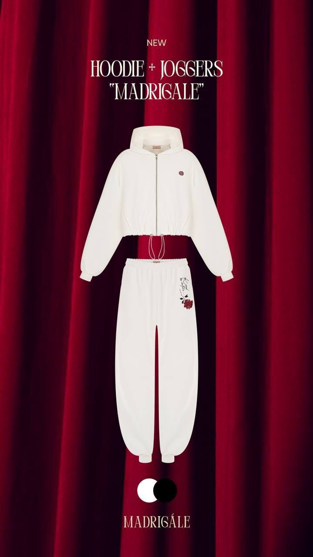 Худи «Madrigale» kissed by couture white