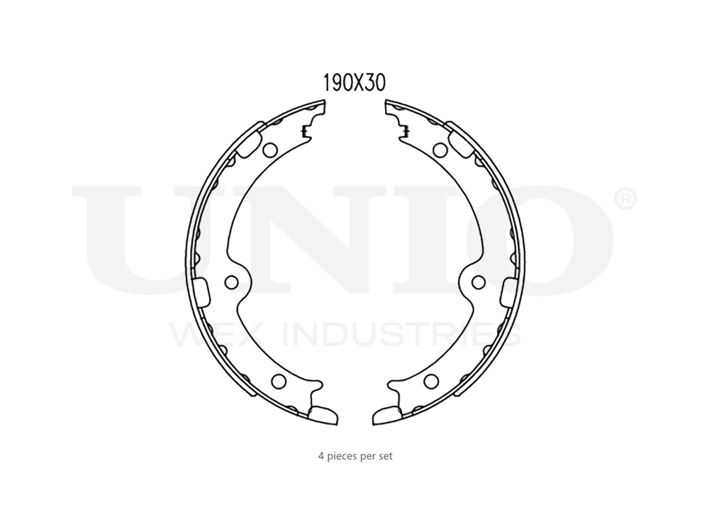 Колодки тормозные бараб. задние UNIO BRP-10087