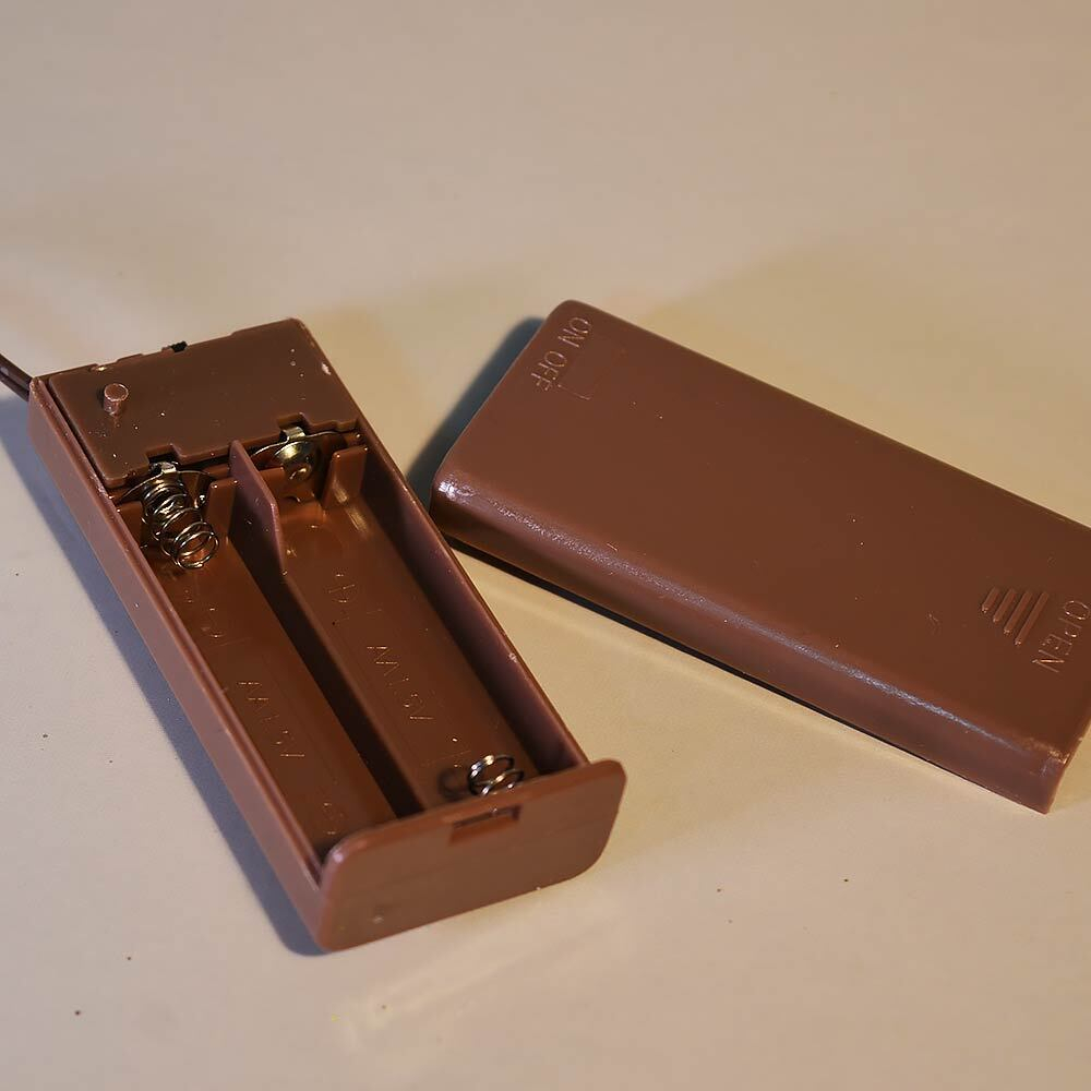 Гирлянда электрическая "Веточка" 70см, 20 ламп LED, IP-20 работает от 2* батареек АА, теплый белый