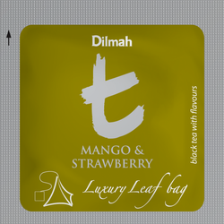 Чай Dilmah черный "Манго и клубника ", в саше, 50шт. 2,0 г. картон