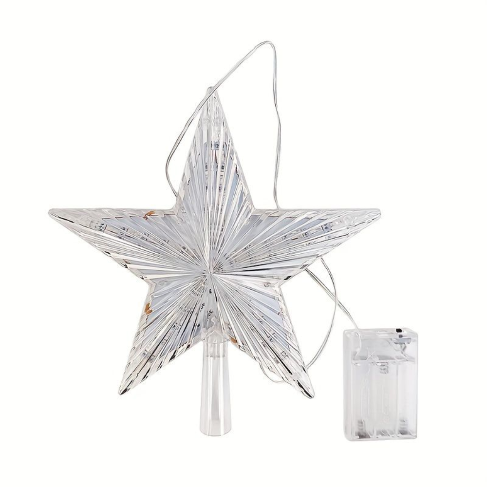 Звезда для елки пластиковая