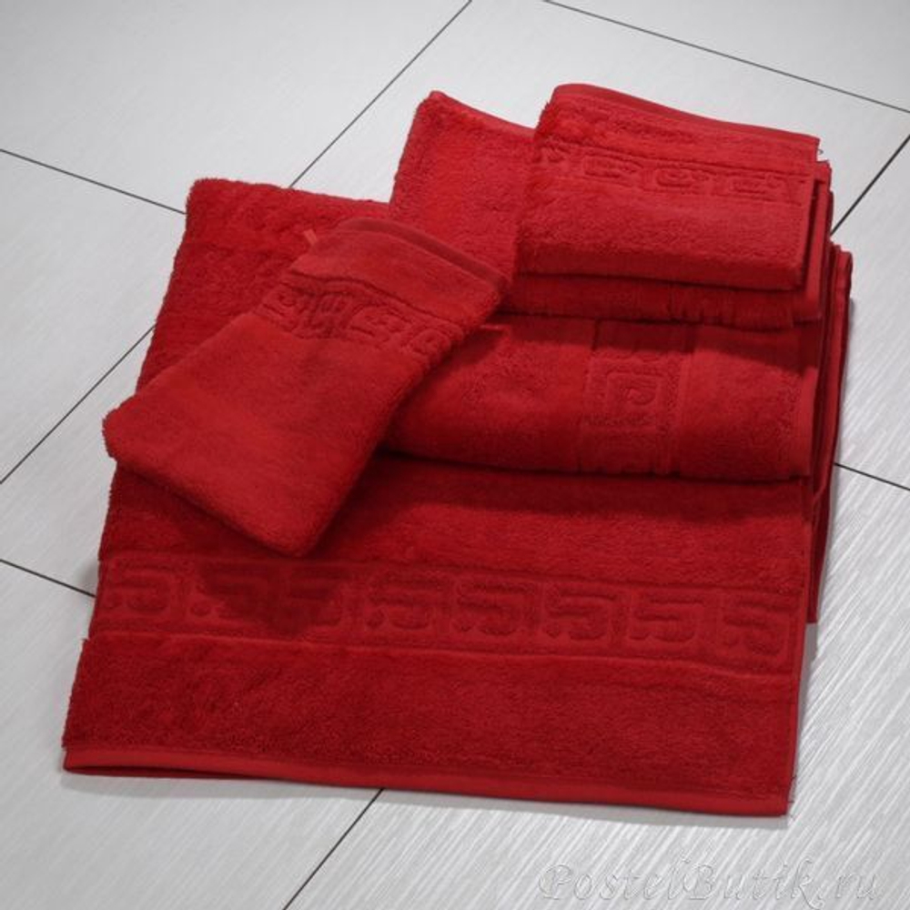 Полотенце 50x100 Cawo Noblesse 1001 красное
