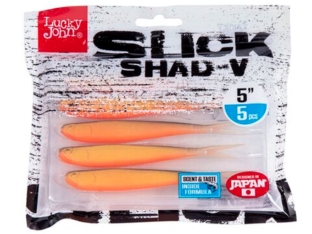 Слаги LJ 3D Series SLICK SHAD-V 5.0in (12,7) Z22 5шт.