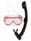 Набор детский маска+трубка в сумке Sargan Панорама-А kids прозрачный/красный/черный