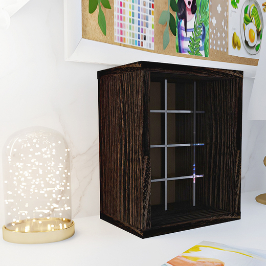 D-Box Органайзер для маркеров 3х4, H1199 ST12 Дуб Термо чёрно-коричневый