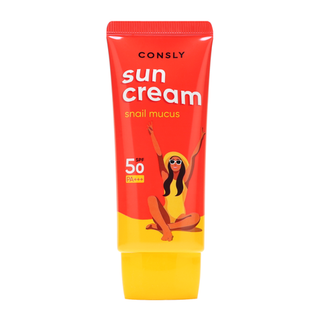 Крем солнцезащитный с муцином улитки CONSLY Daily Protection Snail Sun Cream SPF 50+ PA+++ 50 мл