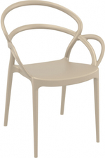 Кресло пластиковое Siesta Contract Mila, бежевый