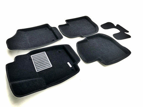 Коврики салона для SKODA Rapid (2014-) Euromat 3D Business черные. Арт. EMC3D-004508