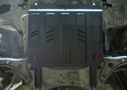 Защита картера и КПП АвтоБроня для Geely GC6 (V - 1.5) 2014-2017/Geely MK (V - 1.5) 2008-2015/Geely MK Cross (V - 1.5) 2011-2016, штампованная, сталь 1.8 мм, с крепежом, 111.01912.1