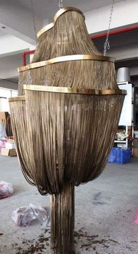 Terzani Atlantis large three tier chandelier