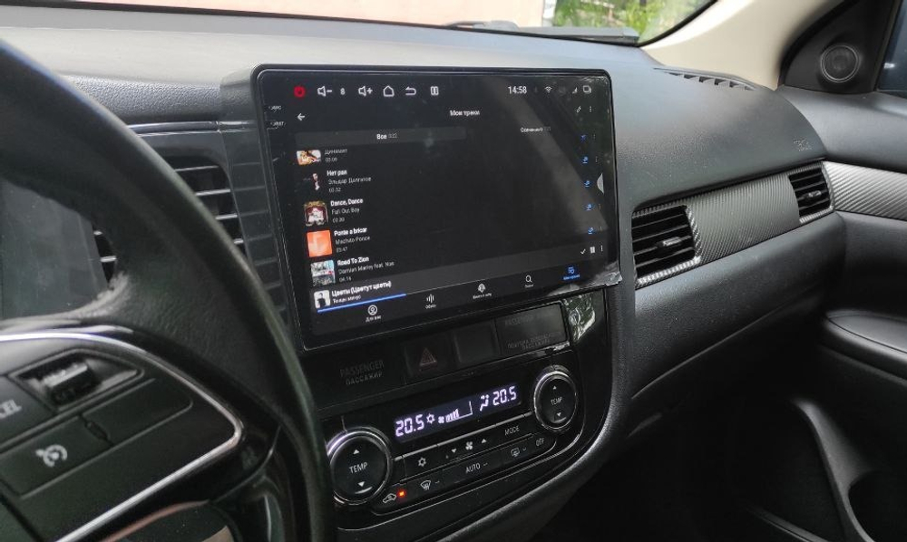 Магнитола для Mitsubishi Outlander 3 2012-2022 (левый руль, рамка 10) - Redpower 85156 PRO/PROmax ТОП звук, 2K QLED, Android 14, CarPlay, 4G SIM-слот