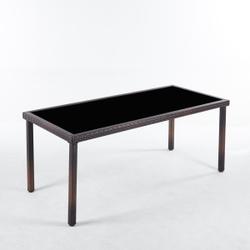 Комплект мебели из искусственного ротанга стол Египет + 8 кресел Руардин Dark Brown