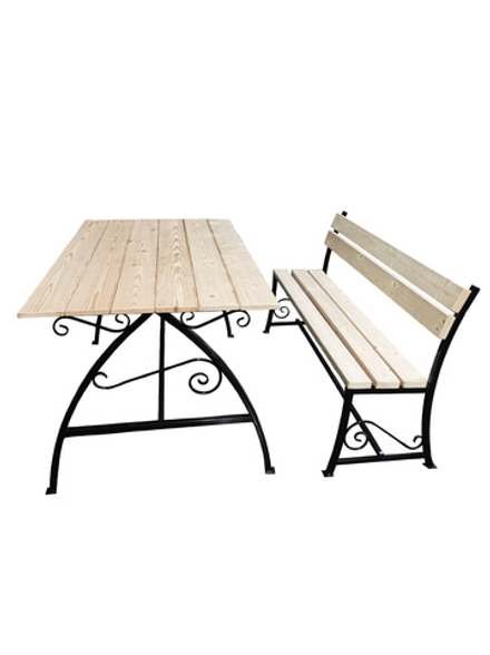 Набор мебели Garden Story Флора 1,5м 2уп (1уп стол, 1 уп две лавочки)