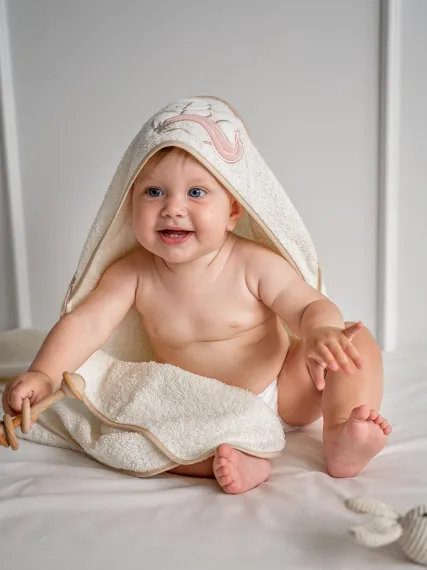 Полотенце с уголком махровое Lollycottons Единорог с челкой